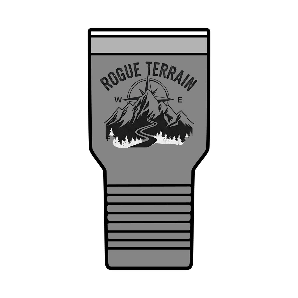 Rogue Terrain 30oz Insulated Tumbler — Mountain Adventure Travel Mug