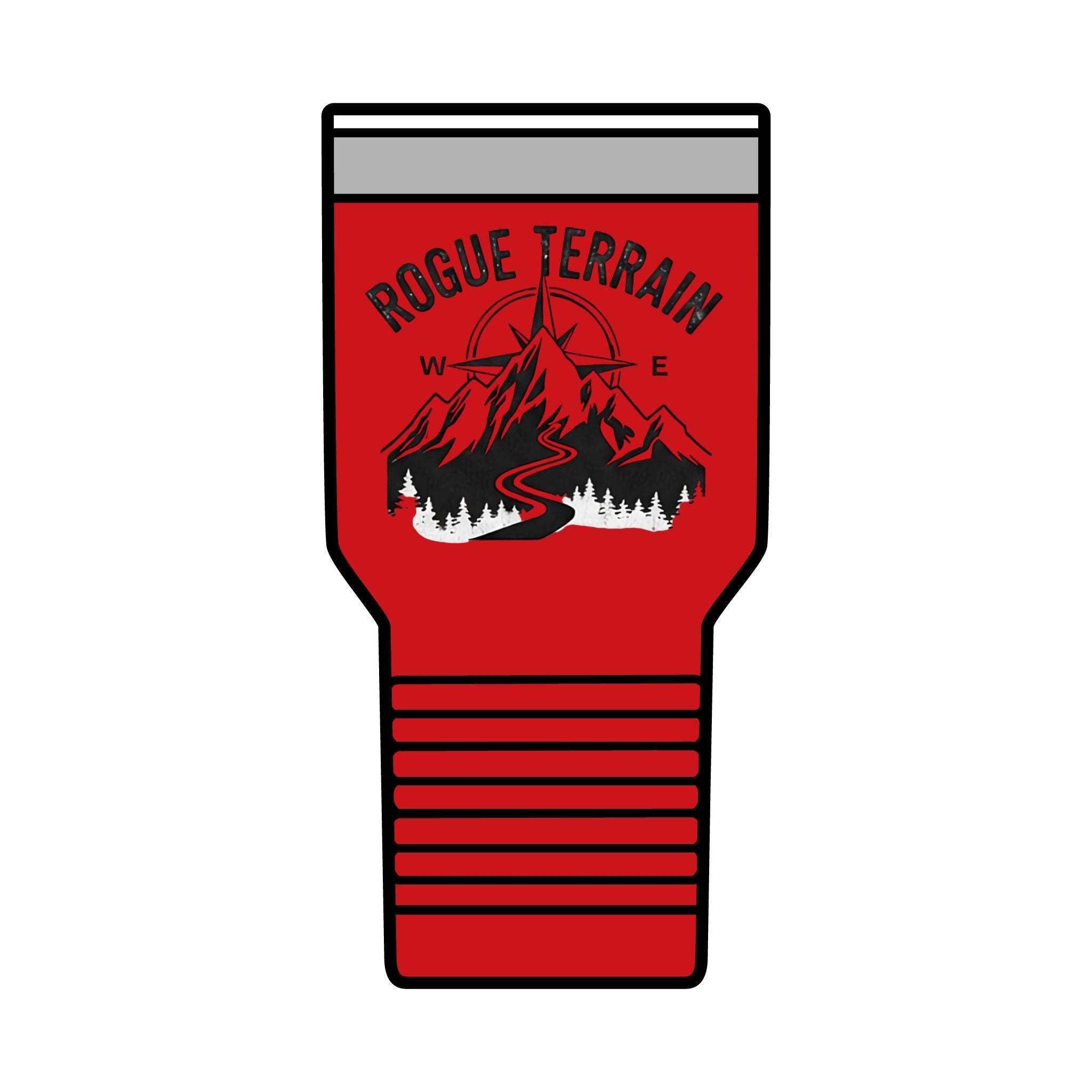Rogue Terrain 30oz Insulated Tumbler — Mountain Adventure Travel Mug