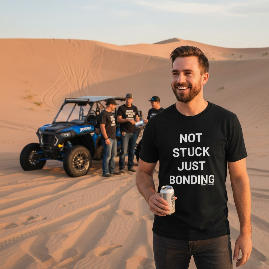 NOT STUCK JUST BONDING (front) | Rogue Terrain Short-Sleeve T-Shirt | Bella + Canvas Brand
