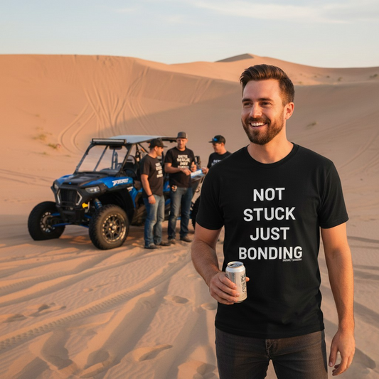 NOT STUCK JUST BONDING (front) | Rogue Terrain Short-Sleeve T-Shirt | Bella + Canvas Brand
